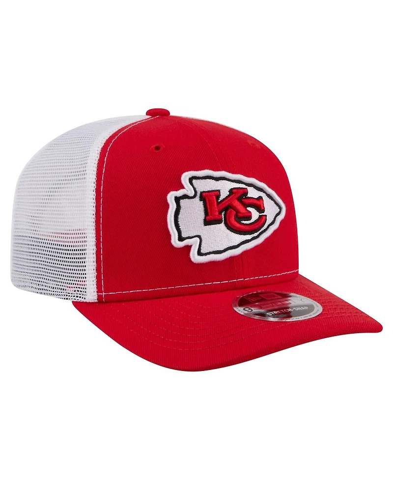 New Era Men's Red Kansas City Chiefs 9SEVENTY Trucker Adjustable Hat