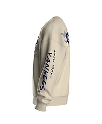 Fanatics Women's Beige New York Yankees Graffiti Fleece Sweatshirt