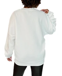 Gameday Couture Women's White Kentucky Wildcats Stars Premium Fleece Drop Pullover Sweatshirt