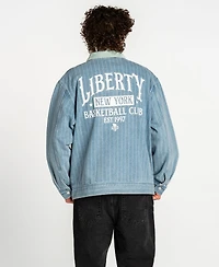 The Wild Collective Men's and Women's Denim New York Liberty Conductor Full-Zip Jacket