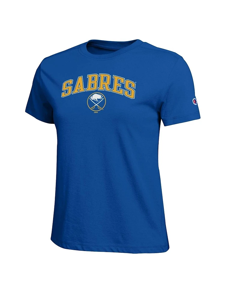 Champion Women's Royal Buffalo Sabres Arch Mascot Logo T-Shirt