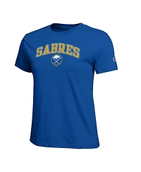 Champion Women's Royal Buffalo Sabres Arch Mascot Logo T-Shirt