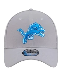 New Era Men's Gray Detroit Lions Core Team 39THIRTY Flex Hat