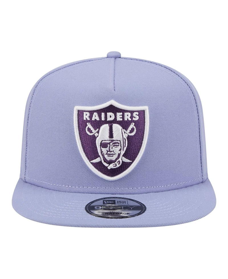 New Era Men's Lavender Las Vegas Raiders Bloom A-Frame 9FIFTY Snapback Hat