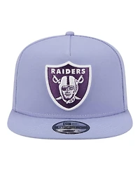 New Era Men's Lavender Las Vegas Raiders Bloom A-Frame 9FIFTY Snapback Hat