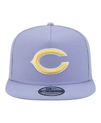 New Era Men's Lavender Chicago Bears Bloom A-Frame 9FIFTY Snapback Hat