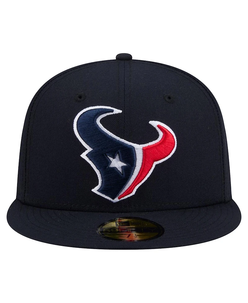 New Era Men's Navy Houston Texans 59FIFTY Fitted Hat