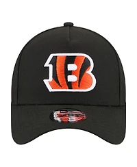 New Era Big Boys and Girls Black Cincinnati Bengals 9FORTY A-Frame Adjustable Hat