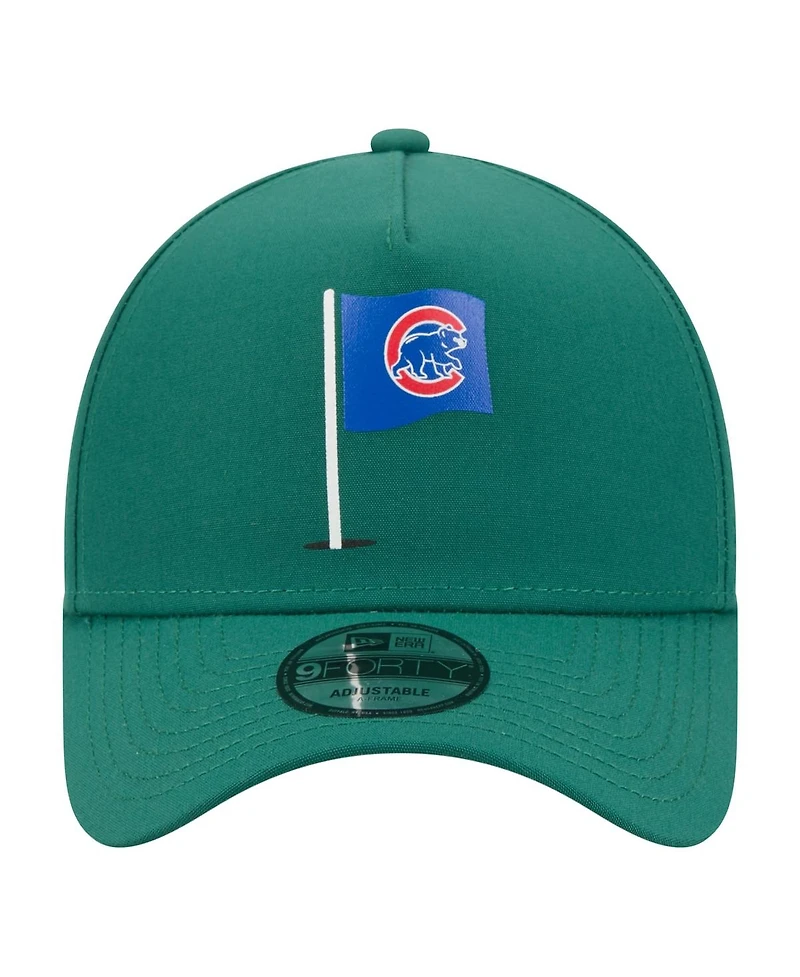 New Era Men's Green Chicago Cubs Pin Seeker 9FORTY A-Frame Adjustable Hat