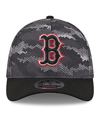 New Era Men's Black Boston Red Sox Camo 39THIRTY A-Frame Flex Hat