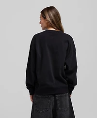 Mitchell & Ness Women's Black Anaheim Ducks Core Oversized Sweatshirt