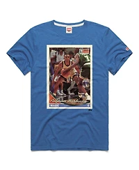 Homage Men's and Women's Penny Hardaway Blue Orlando Magic Topps Trading Card Player Tri-Blend T-Shirt