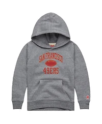 Homage Big Boys and Girls Gray San Francisco 49ers Gridiron Tri-Blend Hoodie