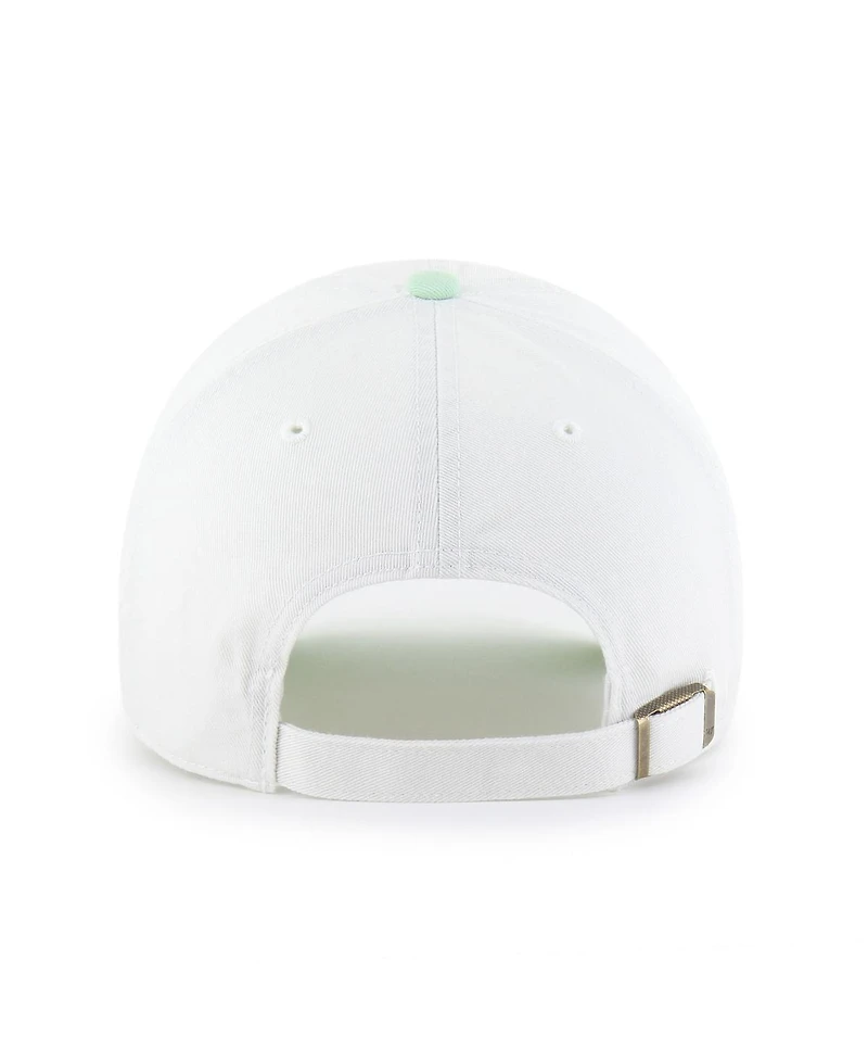 '47 Brand Women's White Green Bay Packers Gelato Two-Tone Clean Up Adjustable Hat