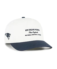 '47 Brand Men's White New England Patriots Contemporary Two-Tone Hitch Adjustable Hat
