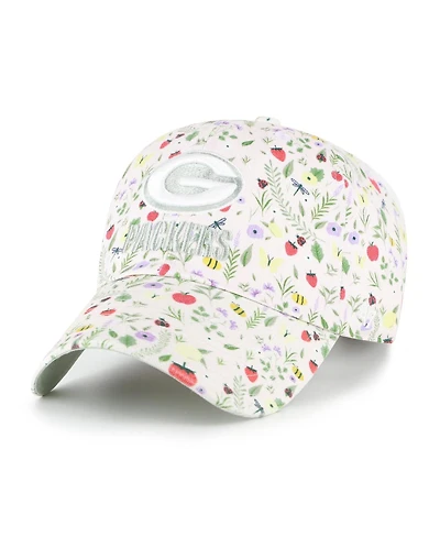 '47 Brand Big Girls Light Pink Green Bay Packers Posey Clean Up Adjustable Hat