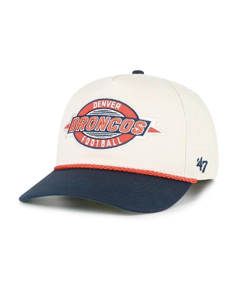 '47 Brand Men's Natural Denver Broncos Frame Out Two Tone Hitch Adjustable Hat