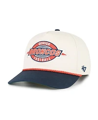 '47 Brand Men's Natural Denver Broncos Frame Out Two Tone Hitch Adjustable Hat