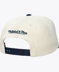 Mitchell & Ness Men's and Women's Cream New York Yankees Retro Lines Stretch Snapback Hat