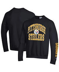 Champion Men's Black Pittsburgh Steelers Powerblend Fleece Sweatshirt