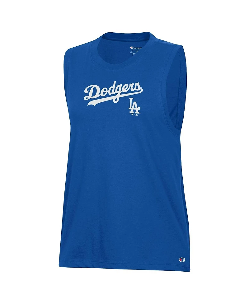 Champion Women's Royal Los Angeles Dodgers Muscle Tank Top