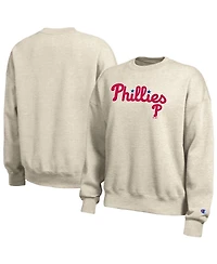 Champion Women's Oatmeal Philadelphia Phillies All-Star Sweatshirt