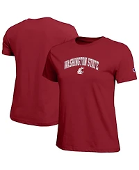 Champion Women's Crimson Washington State Cougars Arched Over Logo T-Shirt