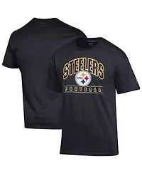 Champion Men's Black Pittsburgh Steelers Football T-Shirt