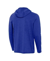 Antigua Men's Heather Royal Los Angeles Dodgers Back-to-Back World Series s Tidy Quarter-Zip Hoodie