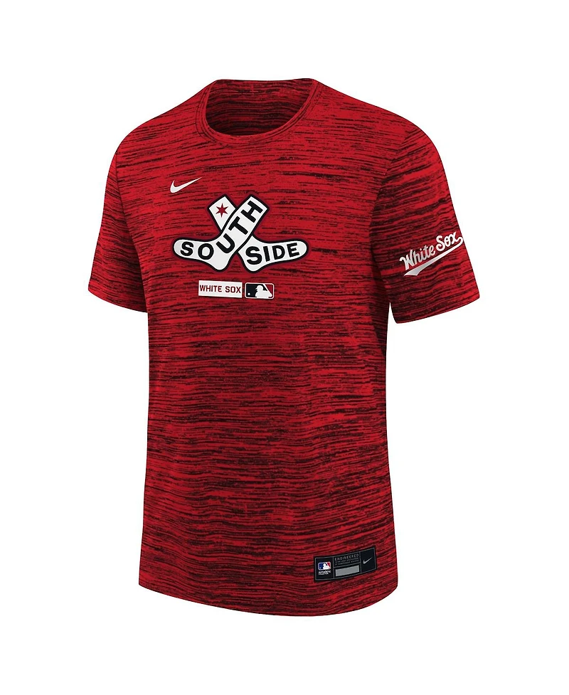 Nike Big Boys and Girls Red Chicago White Sox City Connect Authentic Collection Velocity Dri-fit T-Shirt