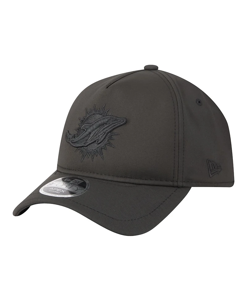 New Era Men's Black Miami Dolphins Apex 9FORTY Adjustable Hat