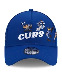 New Era Big Boys and Girls Royal Chicago Cubs Looney Tunes A-Frame 9FORTY Adjustable Hat
