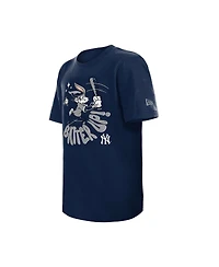 New Era Big Boys and Girls Navy New York Yankees Looney Tunes T-Shirt