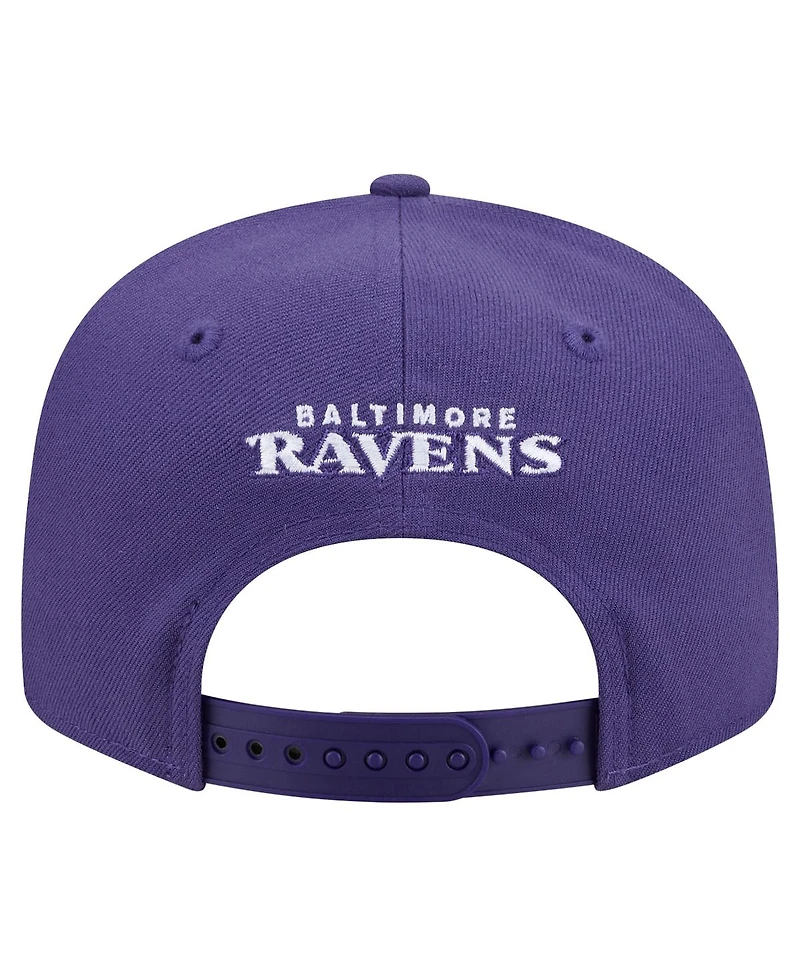 New Era Men's Purple Baltimore Ravens 9FIFTY Snapback Hat