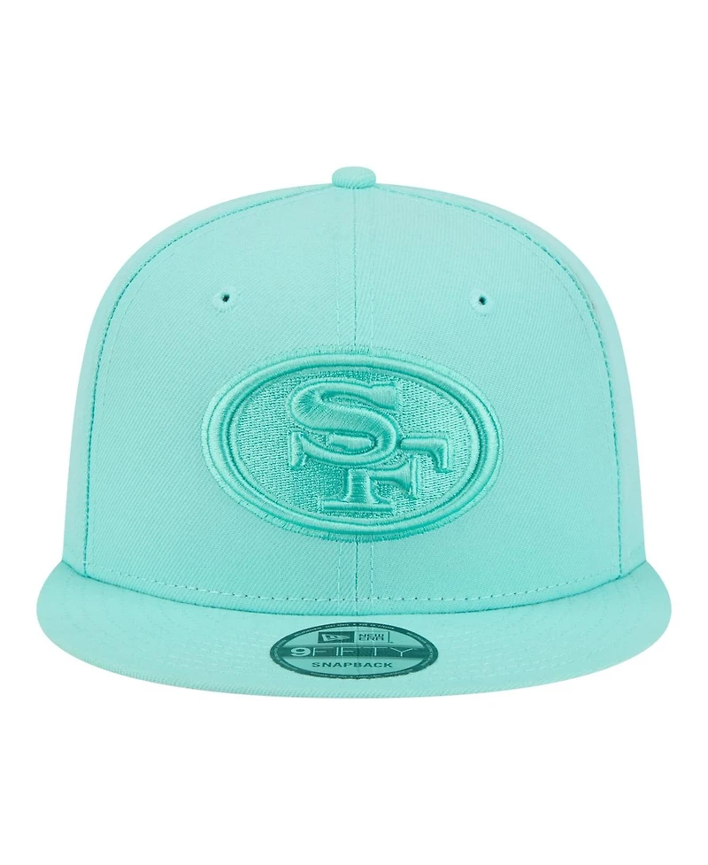 New Era Men's Turquoise San Francisco 49ers Colorpack 9FIFTY Snapback Hat
