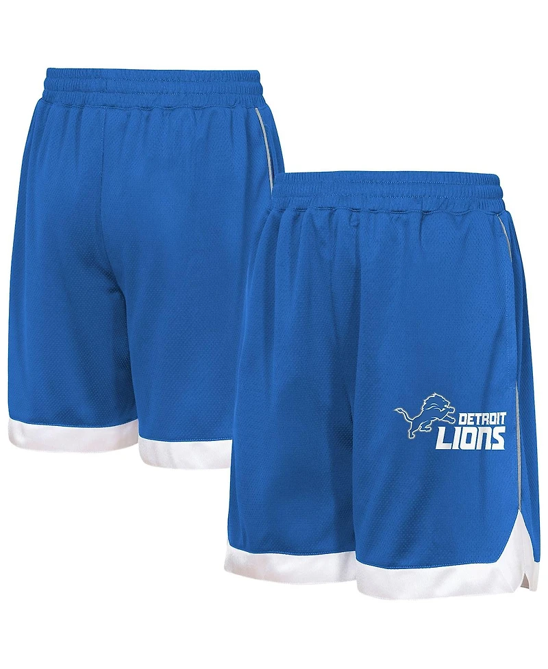 Outerstuff Big Boys and Girls Blue Detroit Lions All Star Mesh Shorts