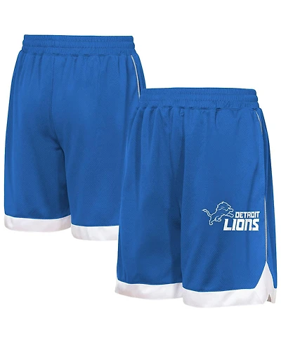 Outerstuff Big Boys and Girls Blue Detroit Lions All Star Mesh Shorts
