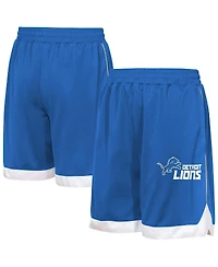 Outerstuff Big Boys and Girls Blue Detroit Lions All Star Mesh Shorts