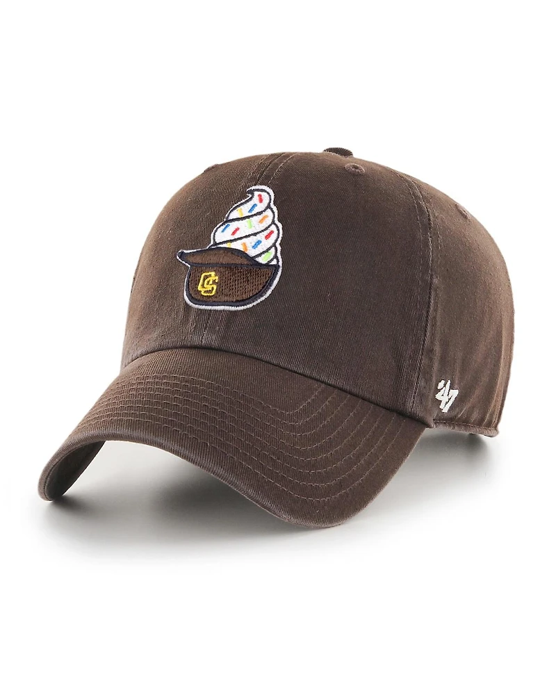 '47 Brand Men's Brown San Diego Padres Ice Cream Helmet Clean Up Adjustable Hat
