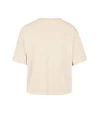 '47 Brand Women's Natural Philadelphia Eagles Cropped Mindi Slub T-Shirt