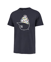 '47 Brand Men's Navy New York Yankees Ice Cream Helmet Franklin T-Shirt