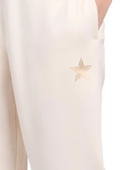 Starter Women's Cream Dallas Cowboys Pastel High Waisted Travel Fleece Pants