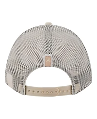 New Era Women's Light Beige Atlanta Braves Tonal Patch 9FORTY M-Crown A-Frame Trucker Adjustable Hat
