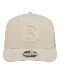 New Era Men's Cream Pittsburgh Steelers Color Pack 9SEVENTY Adjustable Hat