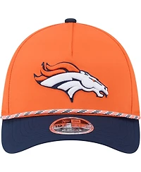 New Era Men's Orange/Navy Denver Broncos Rope M-Crown A-Frame 39THIRTY Flex Hat
