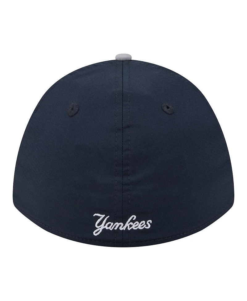 New Era Men's Navy/Gray York Yankees Rope M-Crown A-Frame 39THIRTY Flex Hat