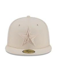 New Era Men's Cream Dallas Cowboys Color Pack 59FIFTY Fitted Hat