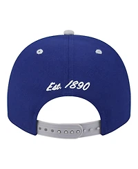 New Era Men's Royal/Gray Los Angeles Dodgers Arched A-Frame 9FIFTY Adjustable Hat