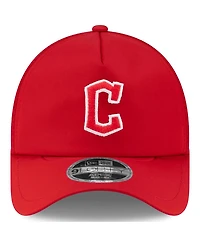 New Era Men's Red Cleveland Guardians 2026 Batting Practice Apex 9FORTY Adjustable Trucker Hat