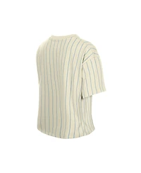 New Era Women's Cream Philadelphia Phillies Throwback Boxy T-Shirt